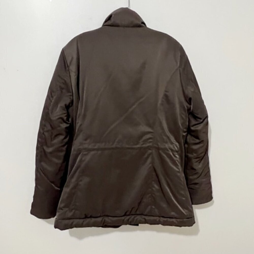 Animo Italy Equestrian Women's Brown Padded Jacket Coat Size IT-46 / 10-12 US - Picture 3 of 10